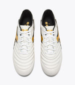 Diadora Brasil LT + MDPU Firm Ground Football Boots White/Gold