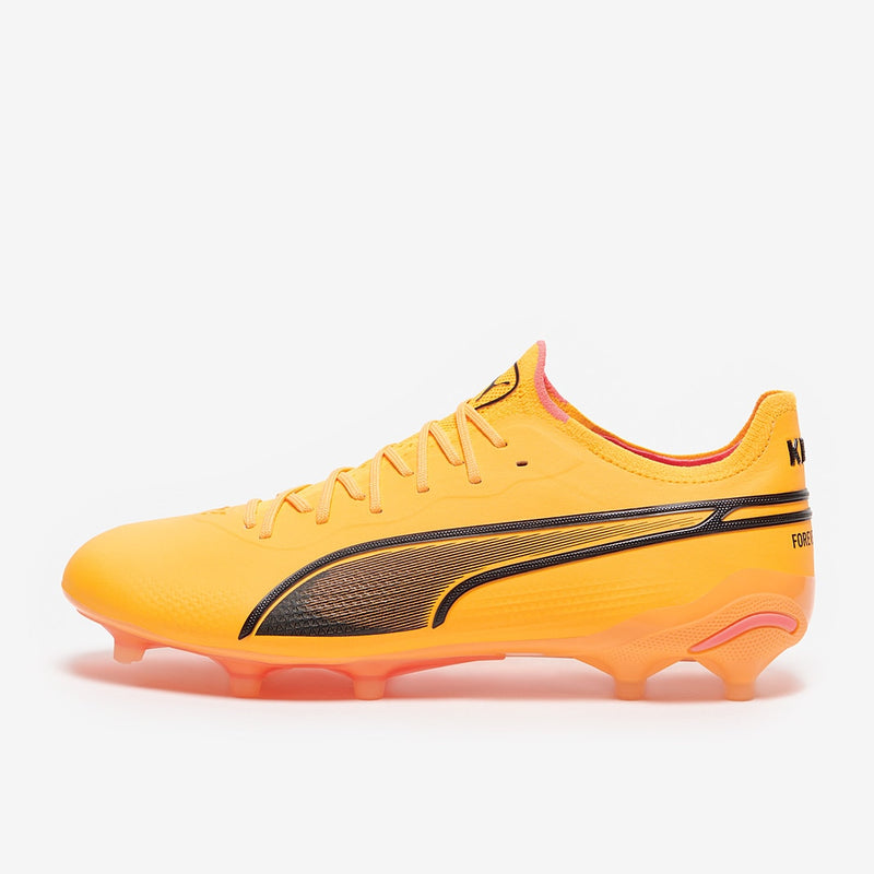 PUMA King Ultimate FG/AG Multi-Ground Football Boots Sun Stream/Puma Black/Sunset Glow
