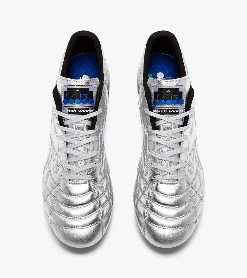 Diadora M Winner ITA OG 94 LT+ MDPU Firm Ground Football Boots Silver