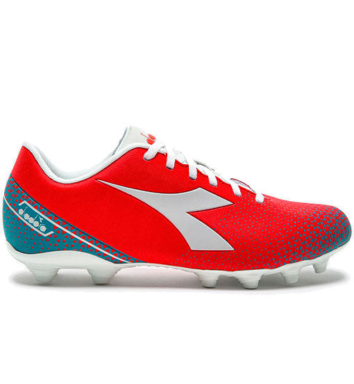 Diadora Pichichi 6 MD JR Firm Ground Football Boots Fluor Red/Blue