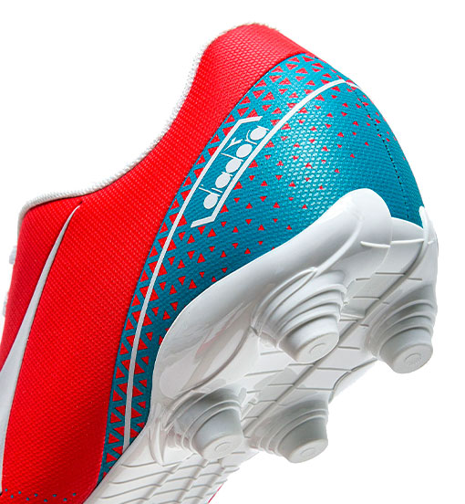 Diadora Pichichi 6 MD JR Firm Ground Football Boots Fluor Red/Blue