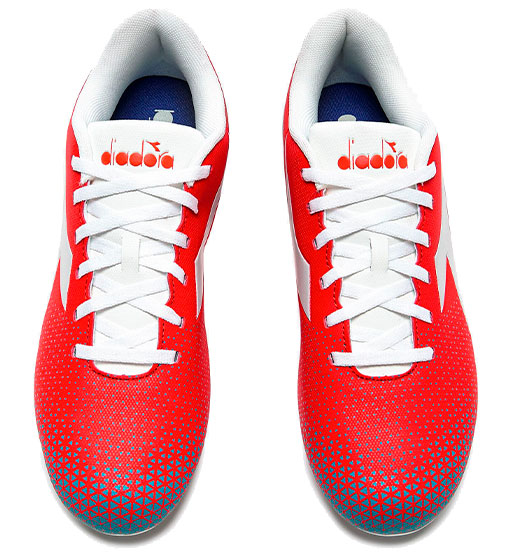 Diadora Pichichi 6 MD JR Firm Ground Football Boots Fluor Red/Blue