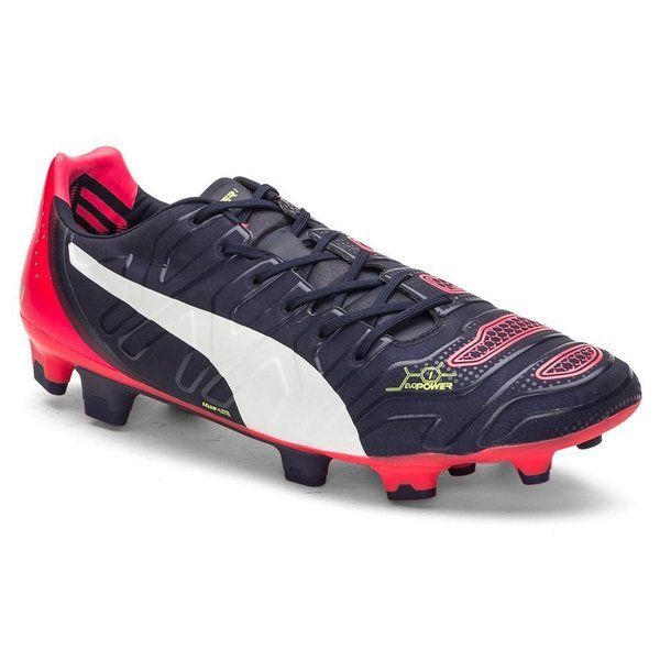 PUMA Evopower 1.2 FG Firm Ground Football Boots Peacoat/White/Bright Plasma