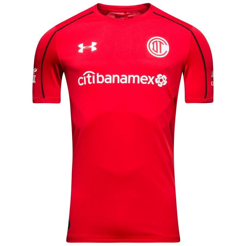 Under Armour Deportivo Toluca FC Home Jersey 17 - Red