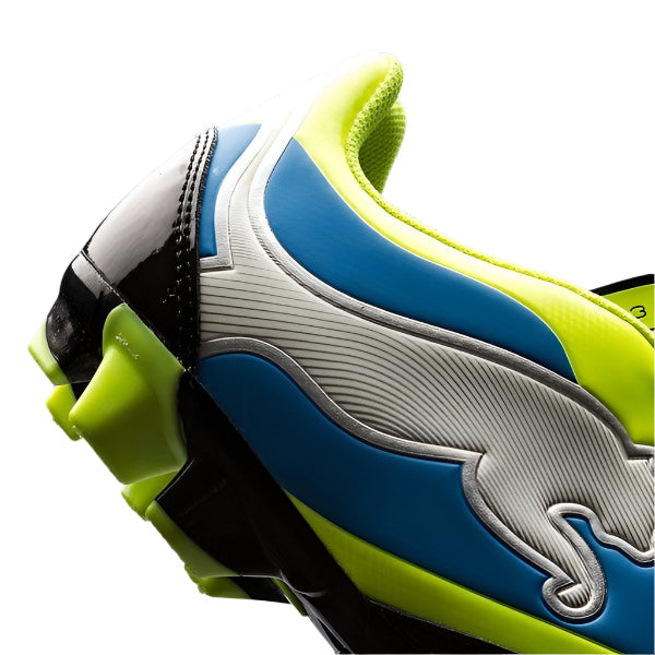 PUMA JR PowerCat 3 FG Firm Ground Boots Black/Fluorescent