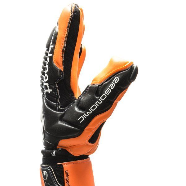Uhlsport Ergonomic HN Soft Support Frame Goalkeeper Gloves Orange/Black
