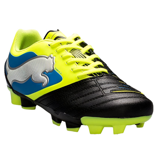 PUMA JR PowerCat 3 FG Firm Ground Boots Black/Fluorescent