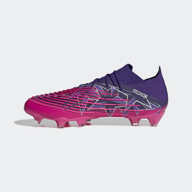 adidas Predator Edge.1 FG Low Firm Ground Boots Team College Purple/Silver Metallic/Team Shock Pink