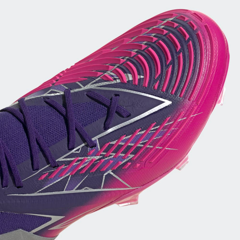 adidas Predator Edge.1 FG Low Firm Ground Boots Team College Purple/Silver Metallic/Team Shock Pink