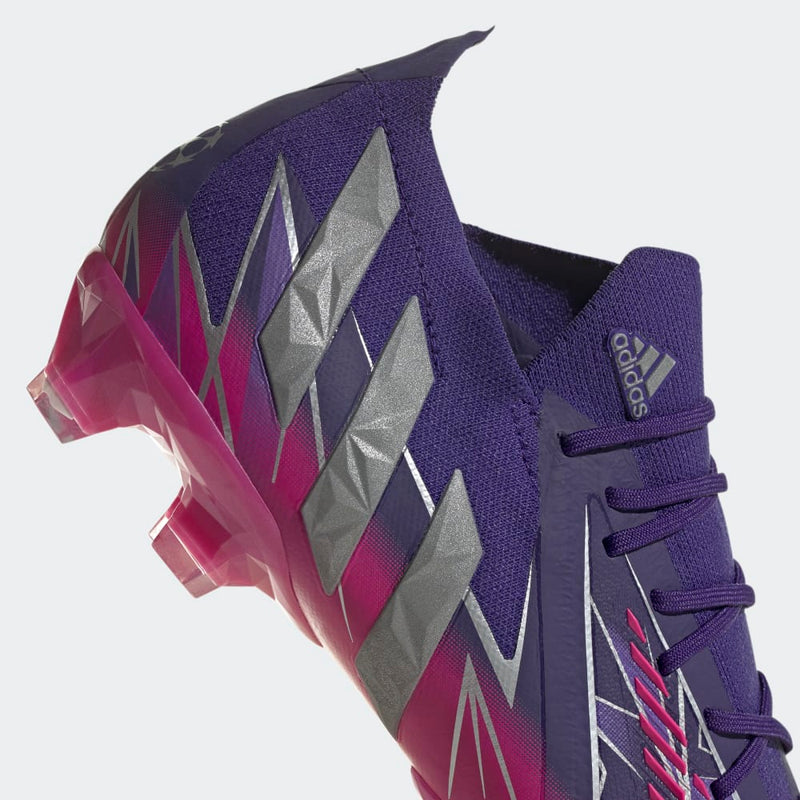 adidas Predator Edge.1 FG Low Firm Ground Boots Team College Purple/Silver Metallic/Team Shock Pink