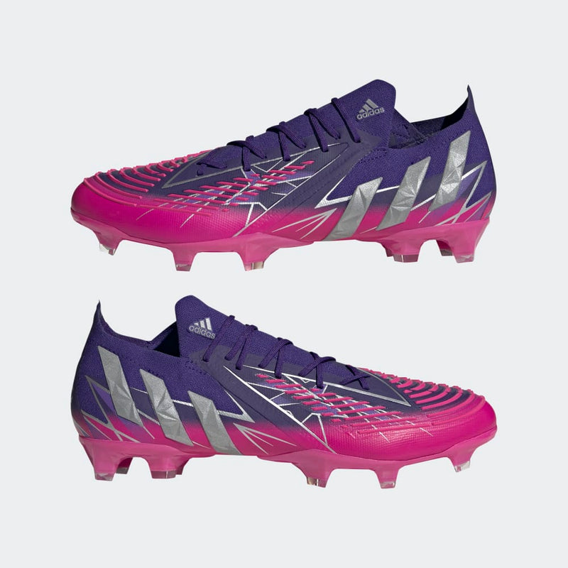 adidas Predator Edge.1 FG Low Firm Ground Boots Team College Purple/Silver Metallic/Team Shock Pink