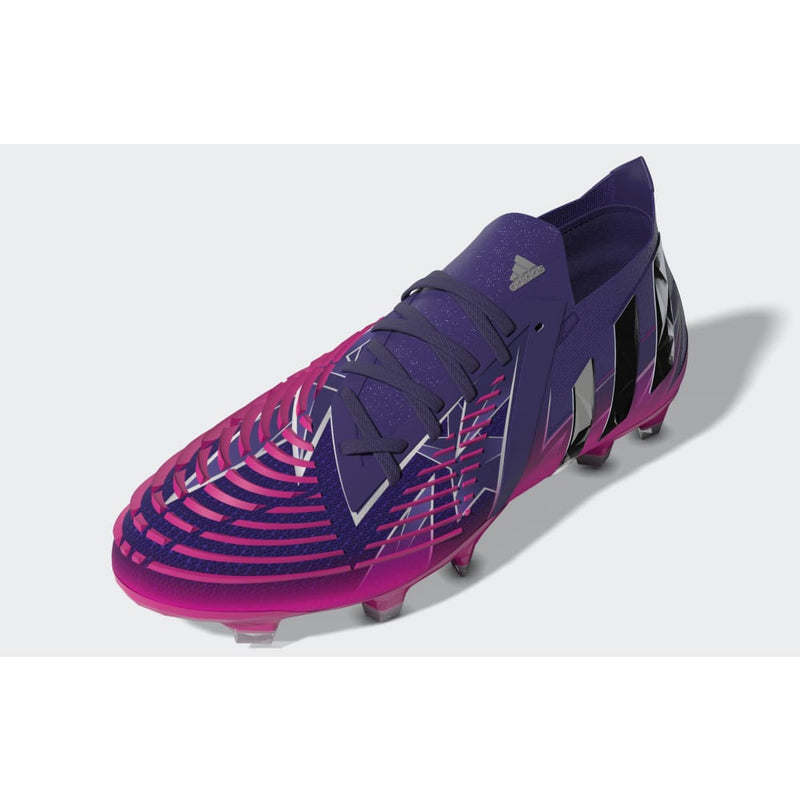 adidas Predator Edge.1 FG Low Firm Ground Boots Team College Purple/Silver Metallic/Team Shock Pink