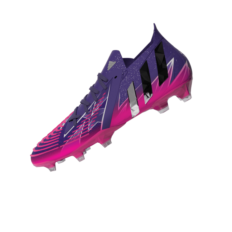 adidas Predator Edge.1 FG Low Firm Ground Boots Team College Purple/Silver Metallic/Team Shock Pink