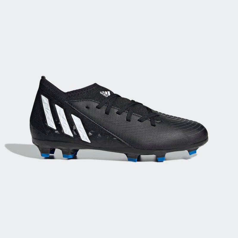 adidas Kid's Predator EDGE 3 FG J Firm Ground Soccer Cleats Black/White