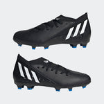 adidas Kid's Predator EDGE 3 FG J Firm Ground Soccer Cleats Black/White