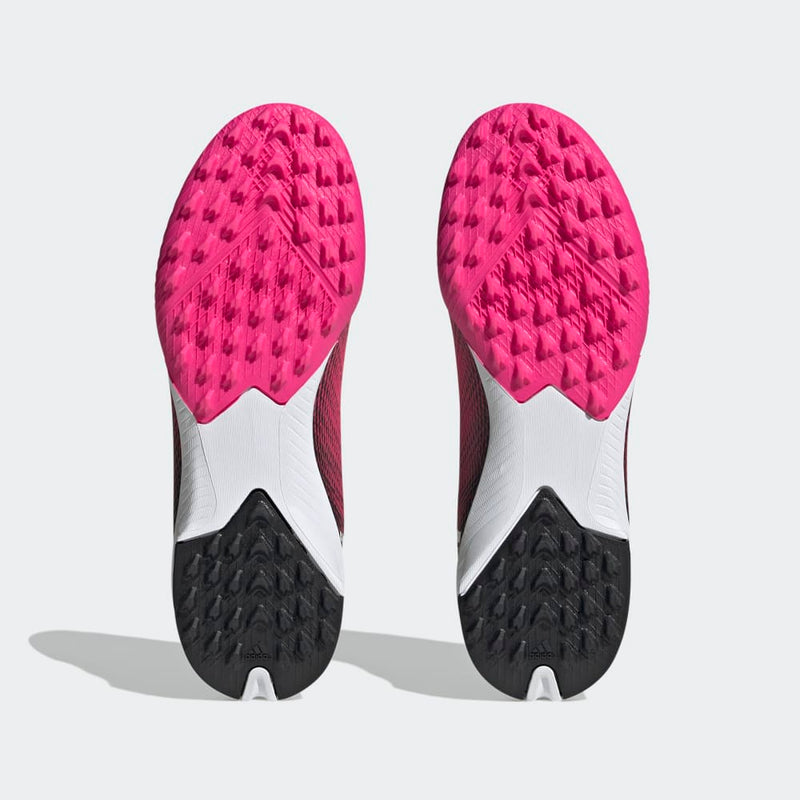 adidas Kid's X Speedportal.3 TF J Turf Football Boots Black/Pink