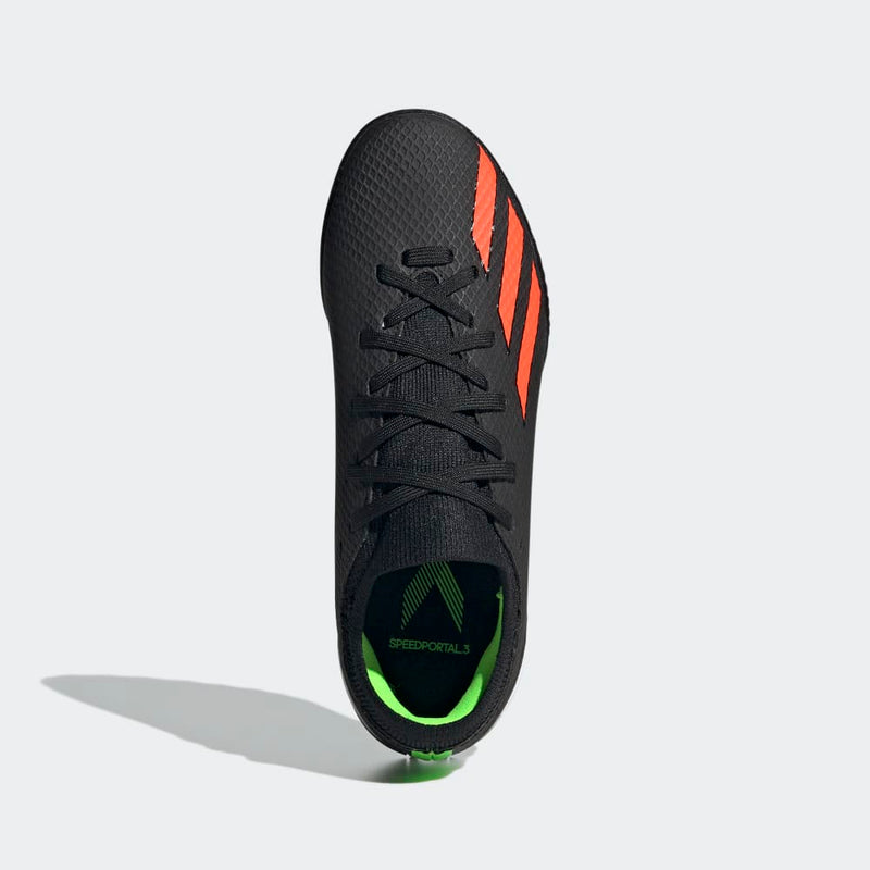 adidas Kid's X Speed Portal 3 TF J Turf Football Boots Black/Red
