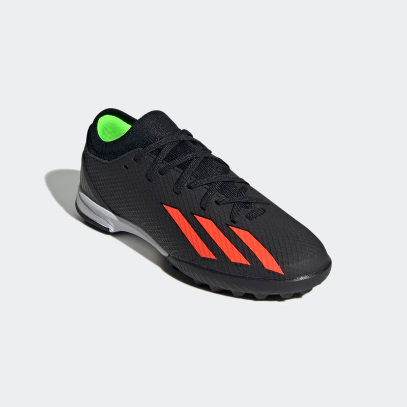 adidas Kid's X Speed Portal 3 TF J Turf Football Boots Black/Red
