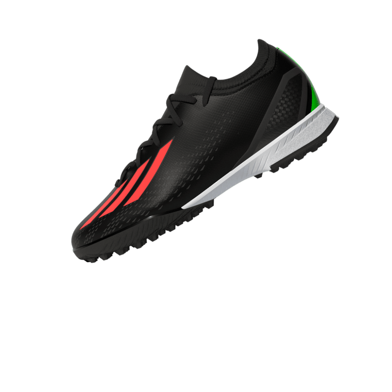 adidas Kid's X Speed Portal 3 TF J Turf Football Boots Black/Red