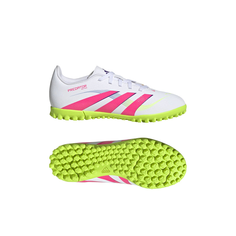 adidas Predator Club Turf Boots Junior White/Pink