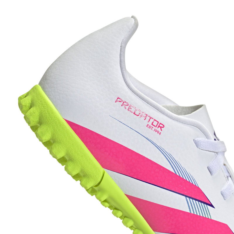 adidas Predator Club Turf Boots Junior White/Pink