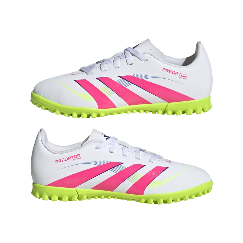 adidas Predator Club Turf Boots Junior White/Pink