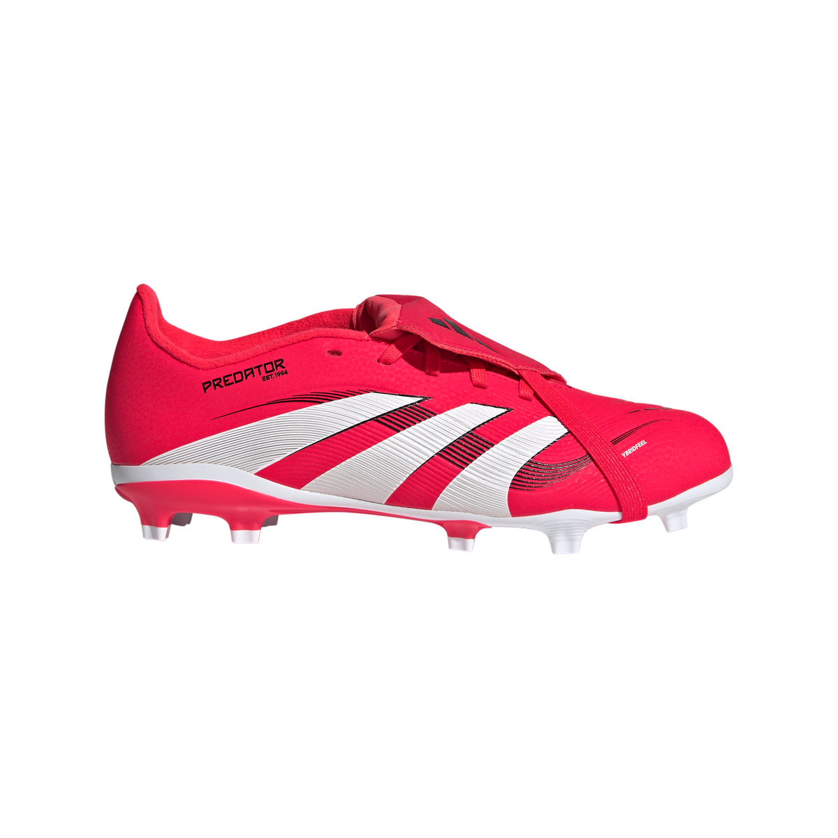 adidas Predator League Fold-Over Tongue Firm Ground Boots Junior Red/White