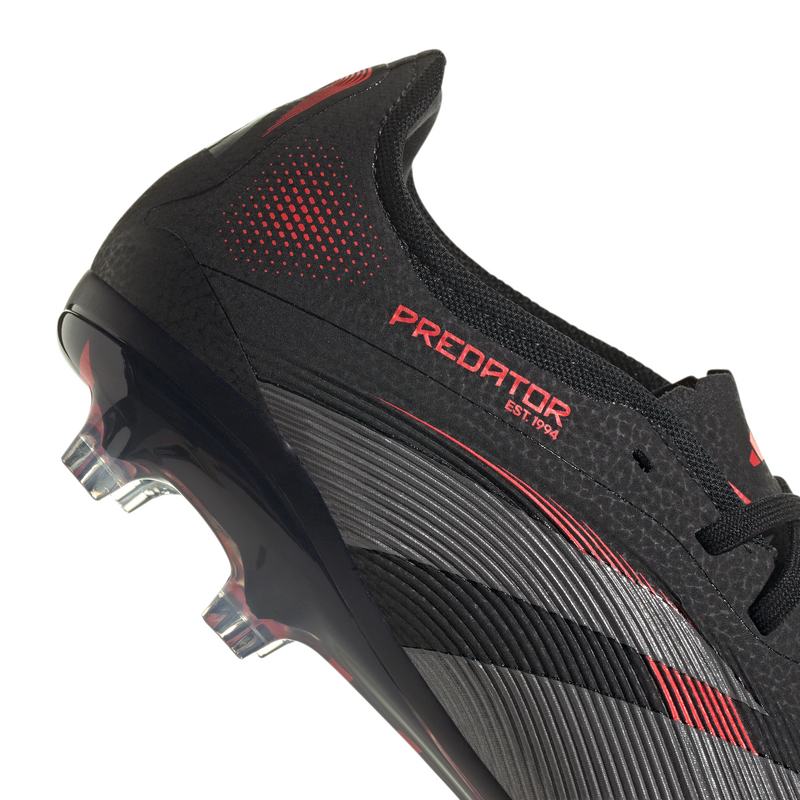 adidas Predator Pro Firm Ground Boots Black/Red