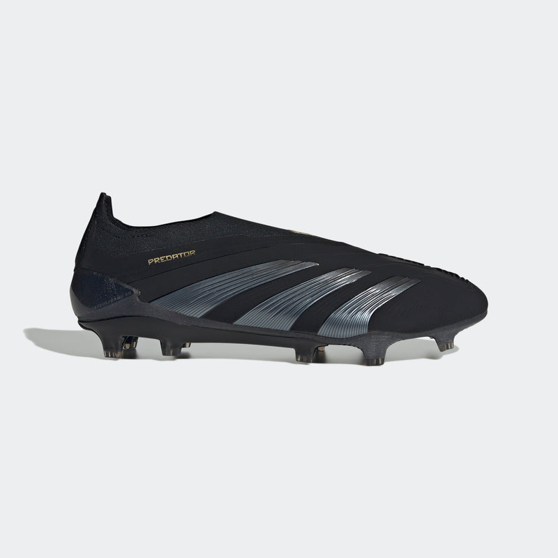 adidas Predator Elite LL FG Laceless Firm Ground Boots Black/Carbon/Gold Metallic