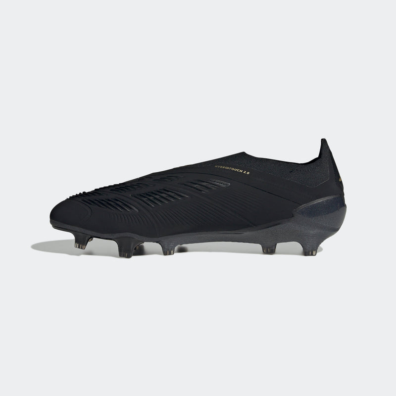 adidas Predator Elite LL FG Laceless Firm Ground Boots Black/Carbon/Gold Metallic