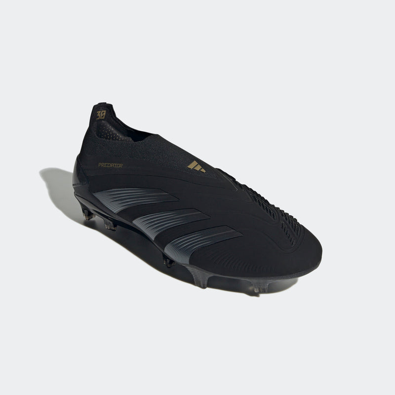 adidas Predator Elite LL FG Laceless Firm Ground Boots Black/Carbon/Gold Metallic