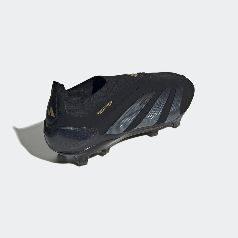 adidas Predator Elite LL FG Laceless Firm Ground Boots Black/Carbon/Gold Metallic
