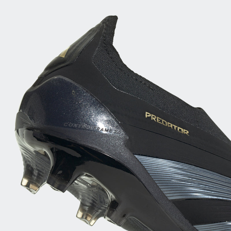 adidas Predator Elite LL FG Laceless Firm Ground Boots Black/Carbon/Gold Metallic