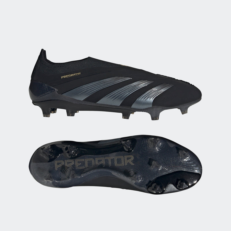 adidas Predator Elite LL FG Laceless Firm Ground Boots Black/Carbon/Gold Metallic