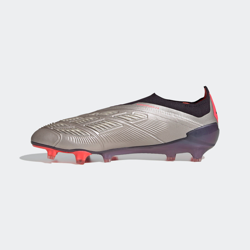adidas Predator Elite LL FG Laceless Firm Ground Boots Platin Metallic/Black/Carbon