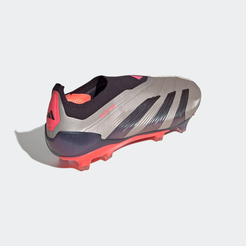 adidas Predator Elite LL FG Laceless Firm Ground Boots Platin Metallic/Black/Carbon