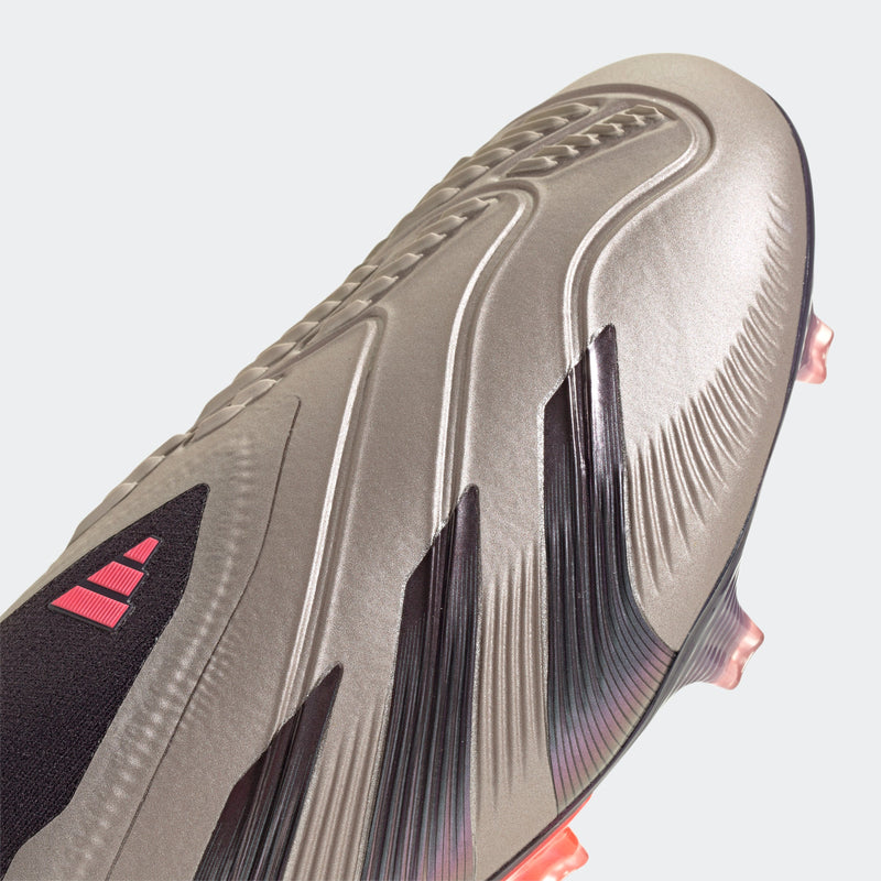 adidas Predator Elite LL FG Laceless Firm Ground Boots Platin Metallic/Black/Carbon