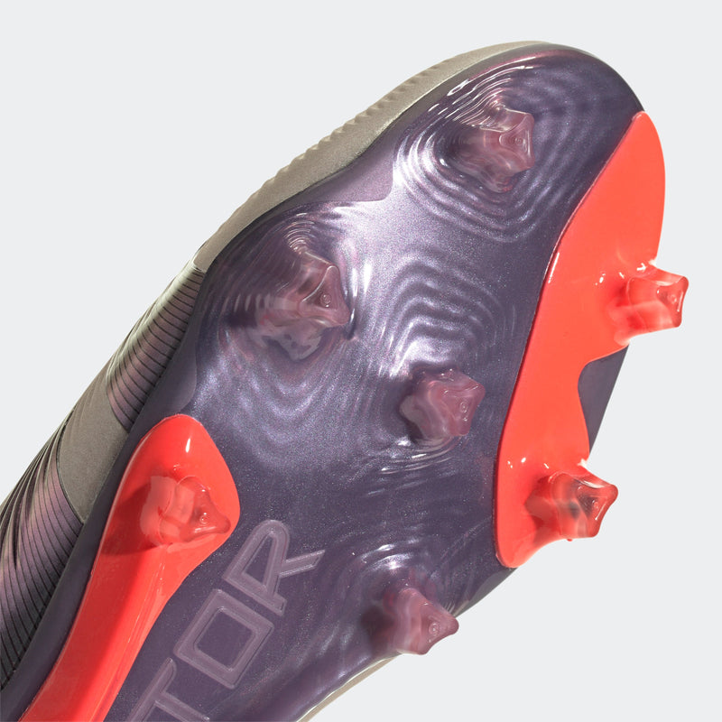 adidas Predator Elite LL FG Laceless Firm Ground Boots Platin Metallic/Black/Carbon