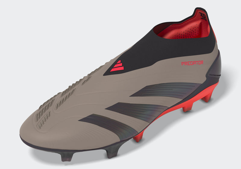 adidas Predator Elite LL FG Laceless Firm Ground Boots Platin Metallic/Black/Carbon