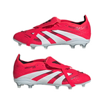 adidas Predator Elite Fold-Over Tongue Firm Ground Boots Kids Red/White