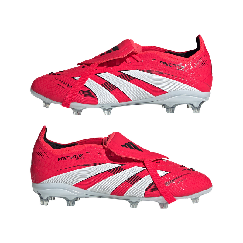 adidas Predator Elite Fold-Over Tongue Firm Ground Boots Kids Red/White