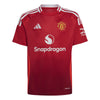 adidas Youth Manchester United Home Jersey 24/25 Red