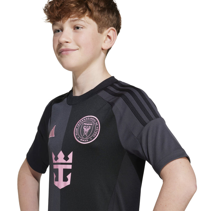 adidas Youth Inter Miami CF Away Jersey 25/26 Black