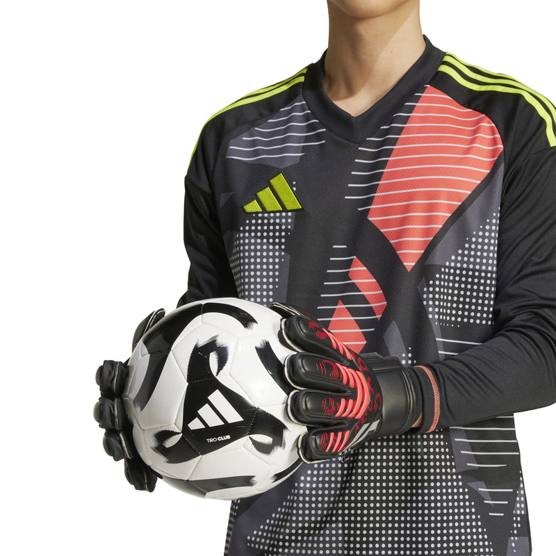 adidas Predator Match Fingersave Goalkeeper Gloves Black/Red