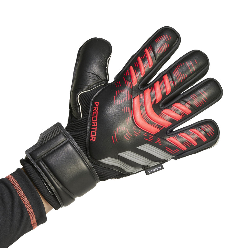 adidas Predator Match Fingersave Goalkeeper Gloves Black/Red
