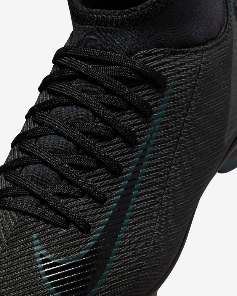 Nike Jr Superfly 10 Club FG Firm Ground Football Boots Black/Deep Jungle/Black