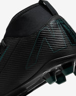 Nike Jr Superfly 10 Club FG Firm Ground Football Boots Black/Deep Jungle/Black