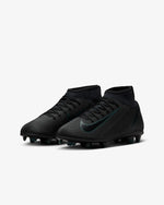 Nike Jr Superfly 10 Club FG Firm Ground Football Boots Black/Deep Jungle/Black