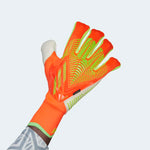 adidas Predator Edge Fingersave Pro Goalkeeper Gloves Solar Red/Solar Green