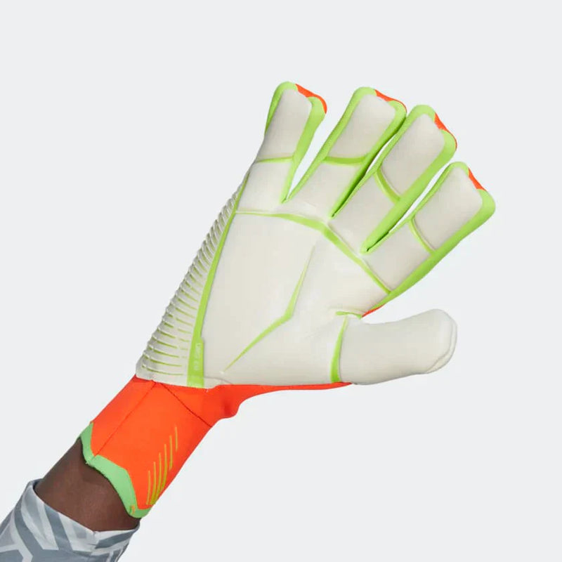adidas Predator Edge Fingersave Pro Goalkeeper Gloves Solar Red/Solar Green